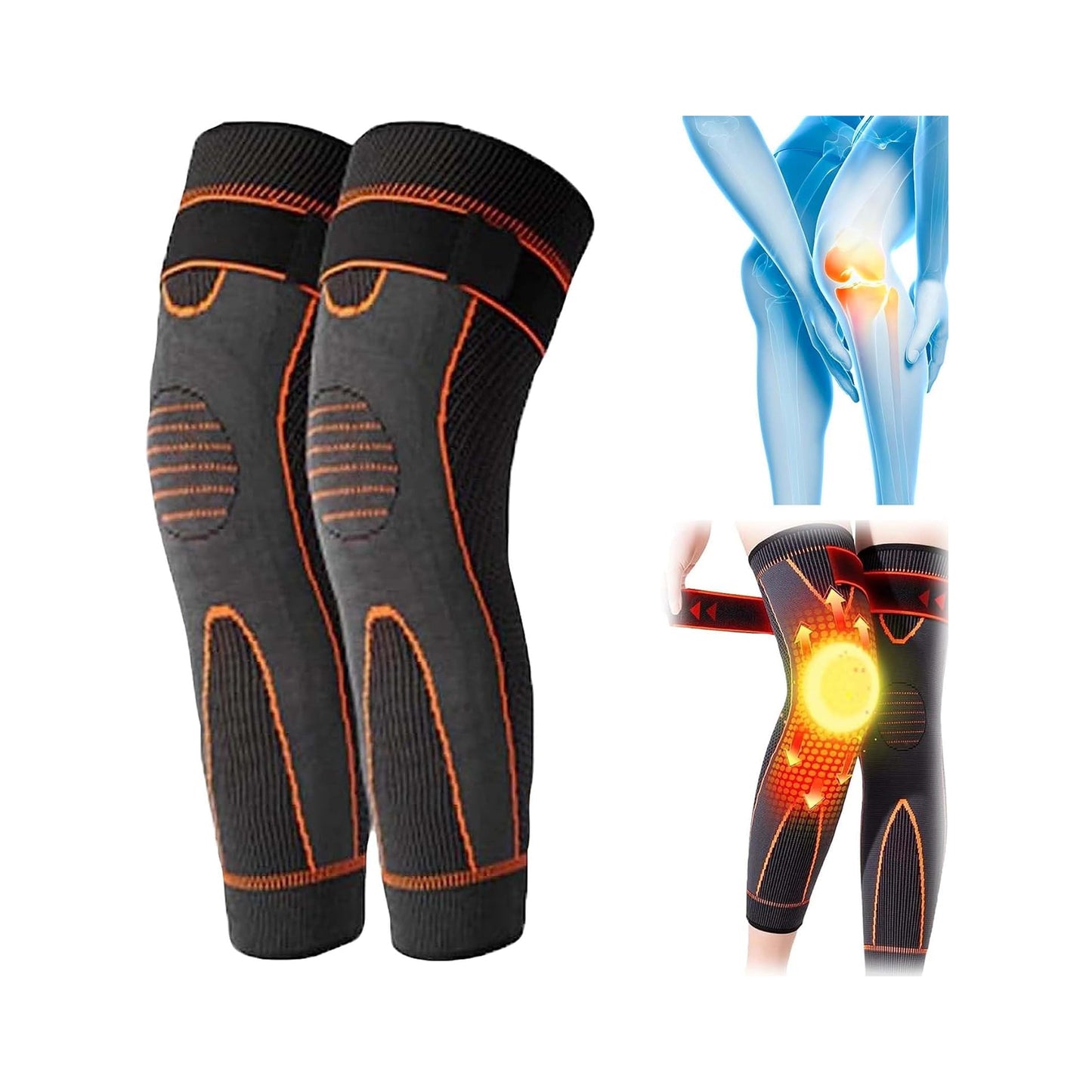 مشد ضاغط بالحرارة للركبة و الساق